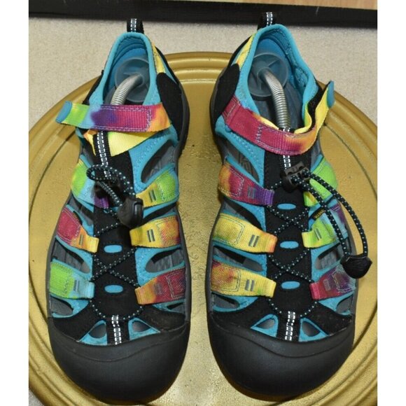 ?Keen Newport Retro Mens Sandal Size 7 Multicolor Tie Dye Ultra Bungee CinchSlip main image 6
